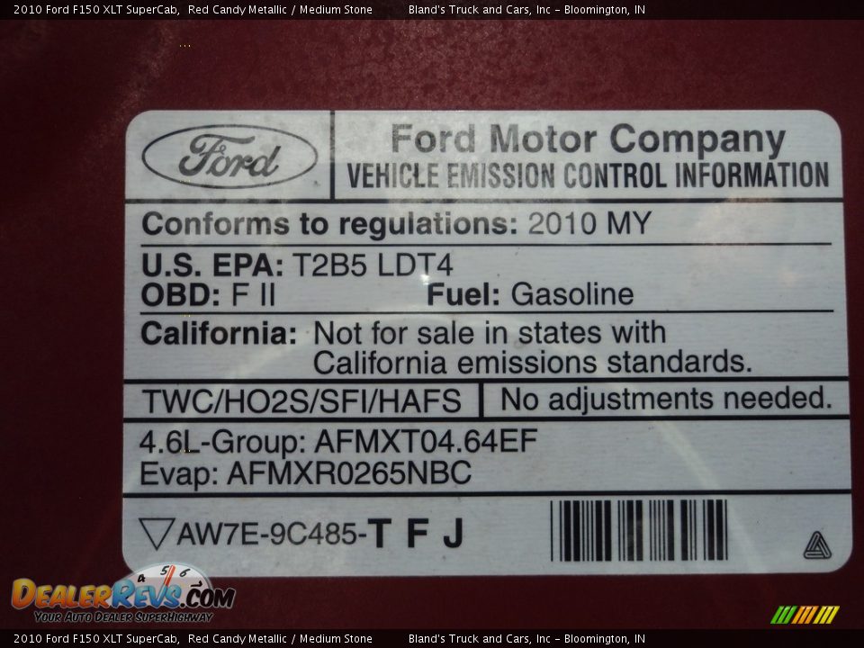 2010 Ford F150 XLT SuperCab Red Candy Metallic / Medium Stone Photo #32