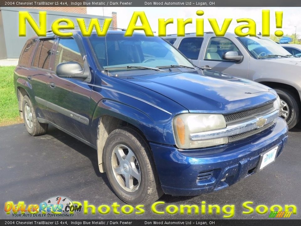 2004 Chevrolet TrailBlazer LS 4x4 Indigo Blue Metallic / Dark Pewter Photo #1
