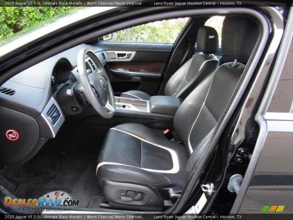 2015 Jaguar XF 3.0 Ultimate Black Metallic / Warm Charcoal/Warm Charcoal Photo #3