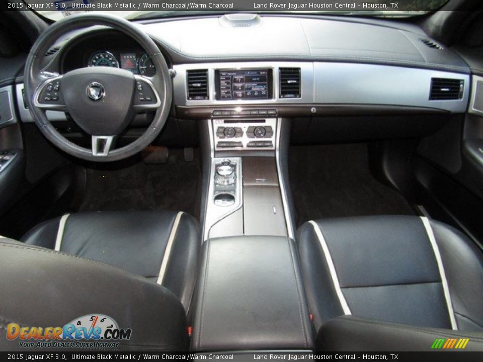2015 Jaguar XF 3.0 Ultimate Black Metallic / Warm Charcoal/Warm Charcoal Photo #4