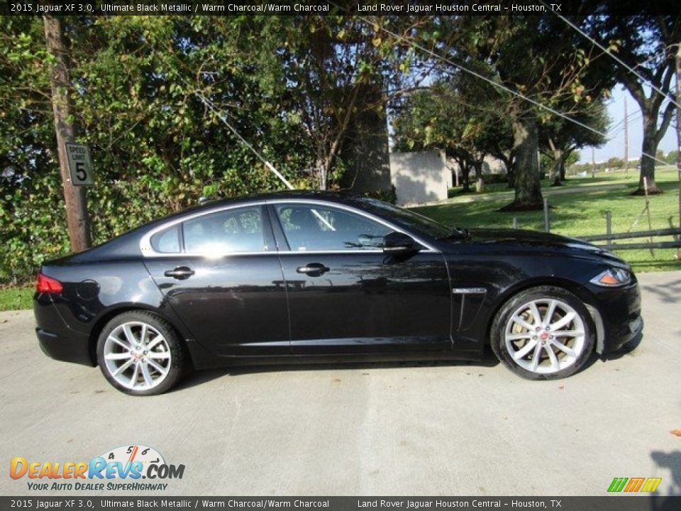2015 Jaguar XF 3.0 Ultimate Black Metallic / Warm Charcoal/Warm Charcoal Photo #6