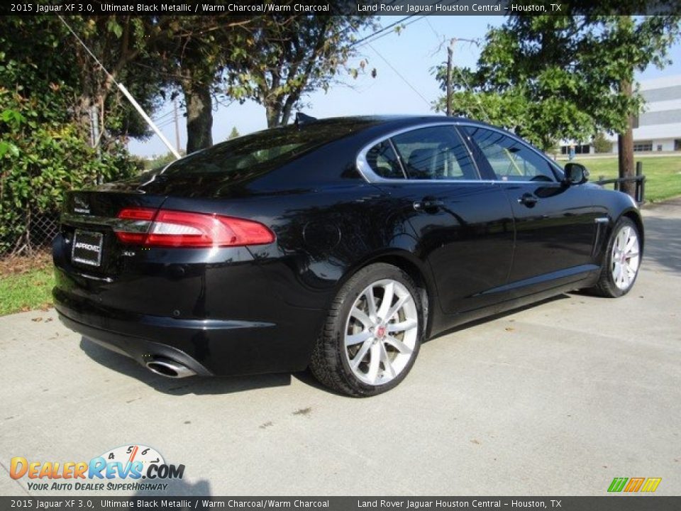 2015 Jaguar XF 3.0 Ultimate Black Metallic / Warm Charcoal/Warm Charcoal Photo #7