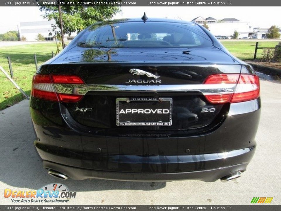 2015 Jaguar XF 3.0 Ultimate Black Metallic / Warm Charcoal/Warm Charcoal Photo #8