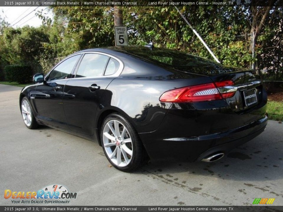 2015 Jaguar XF 3.0 Ultimate Black Metallic / Warm Charcoal/Warm Charcoal Photo #12