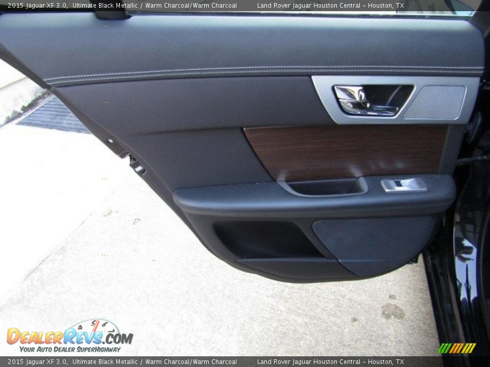 2015 Jaguar XF 3.0 Ultimate Black Metallic / Warm Charcoal/Warm Charcoal Photo #22
