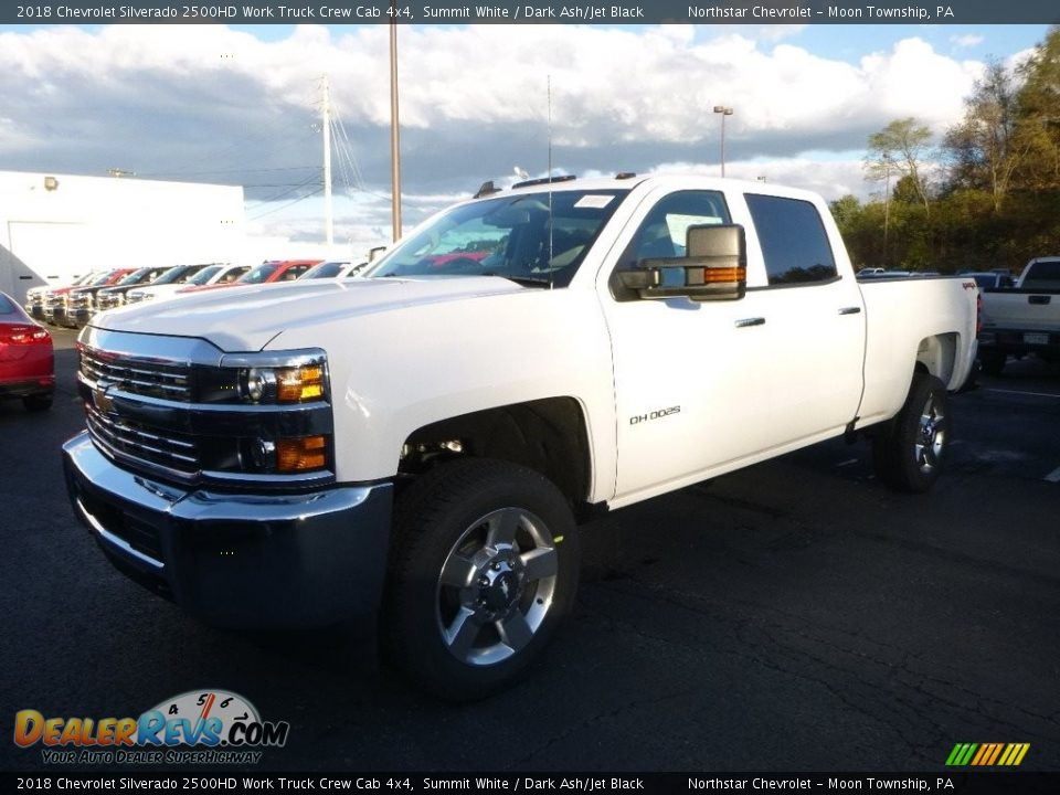 2018 Chevrolet Silverado 2500HD Work Truck Crew Cab 4x4 Summit White / Dark Ash/Jet Black Photo #1
