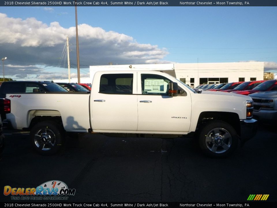 2018 Chevrolet Silverado 2500HD Work Truck Crew Cab 4x4 Summit White / Dark Ash/Jet Black Photo #3