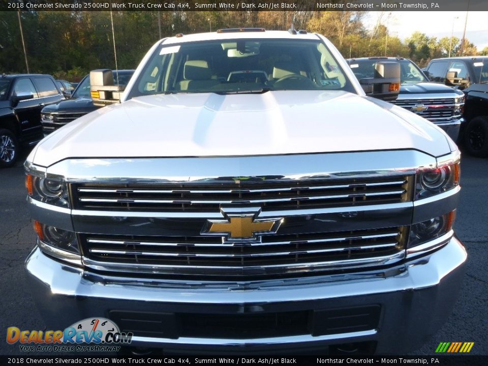 2018 Chevrolet Silverado 2500HD Work Truck Crew Cab 4x4 Summit White / Dark Ash/Jet Black Photo #7