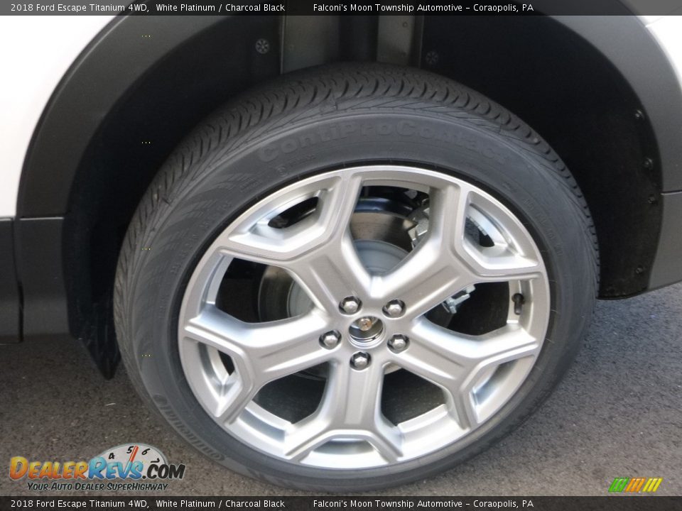 2018 Ford Escape Titanium 4WD White Platinum / Charcoal Black Photo #7