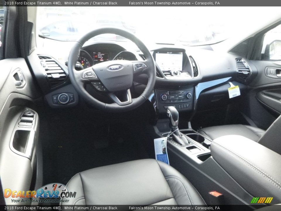 Charcoal Black Interior - 2018 Ford Escape Titanium 4WD Photo #9