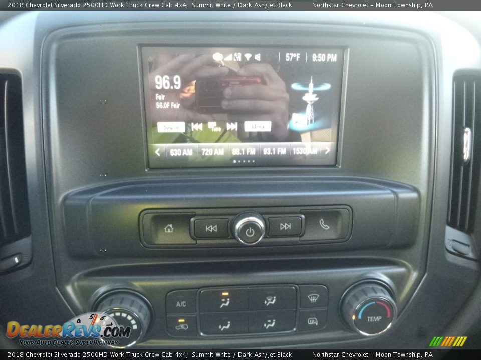 2018 Chevrolet Silverado 2500HD Work Truck Crew Cab 4x4 Summit White / Dark Ash/Jet Black Photo #17