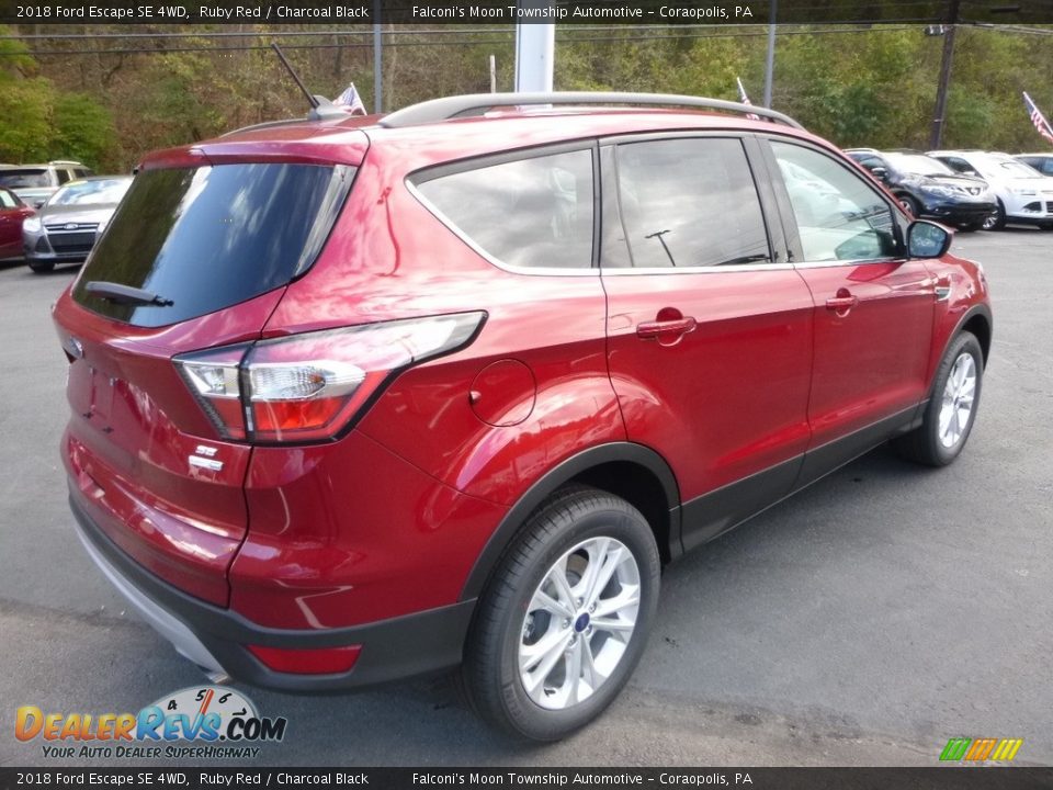 2018 Ford Escape SE 4WD Ruby Red / Charcoal Black Photo #2