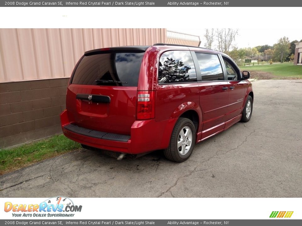 2008 Dodge Grand Caravan SE Inferno Red Crystal Pearl / Dark Slate/Light Shale Photo #6