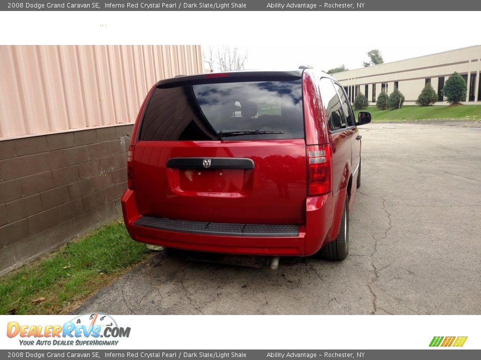 2008 Dodge Grand Caravan SE Inferno Red Crystal Pearl / Dark Slate/Light Shale Photo #7