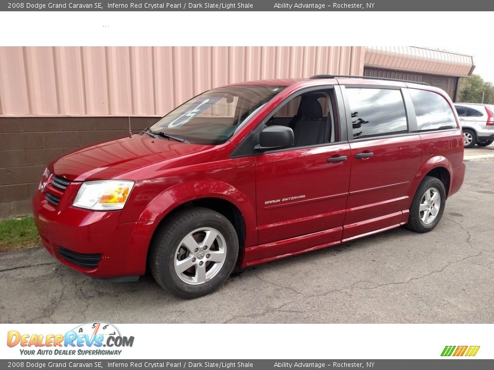 2008 Dodge Grand Caravan SE Inferno Red Crystal Pearl / Dark Slate/Light Shale Photo #9