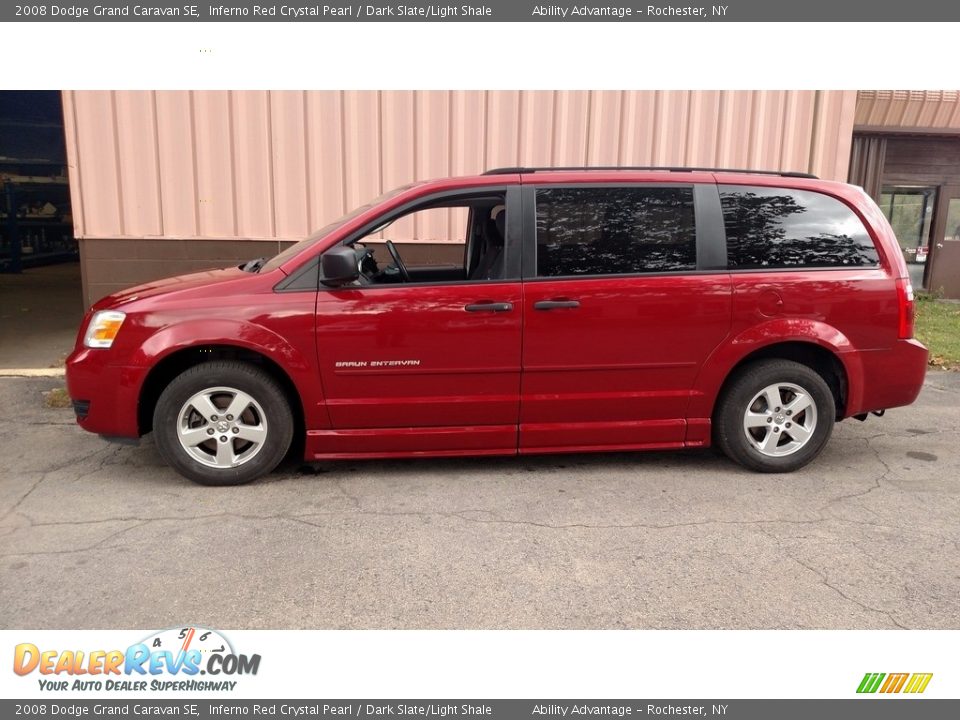 2008 Dodge Grand Caravan SE Inferno Red Crystal Pearl / Dark Slate/Light Shale Photo #10