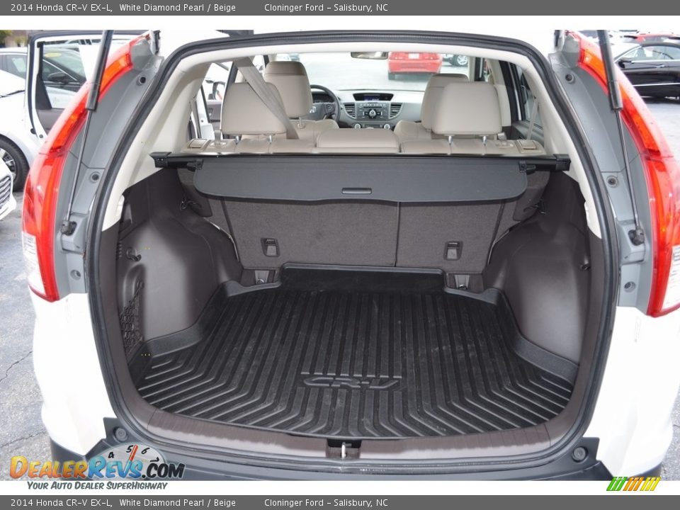 2014 Honda CR-V EX-L White Diamond Pearl / Beige Photo #13