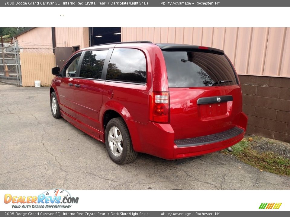 2008 Dodge Grand Caravan SE Inferno Red Crystal Pearl / Dark Slate/Light Shale Photo #12