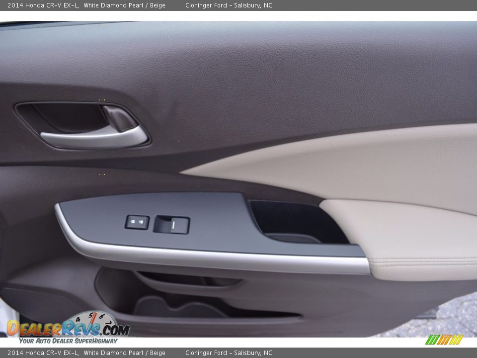 2014 Honda CR-V EX-L White Diamond Pearl / Beige Photo #15