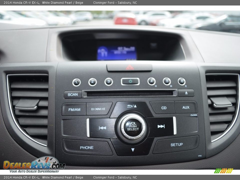 2014 Honda CR-V EX-L White Diamond Pearl / Beige Photo #17