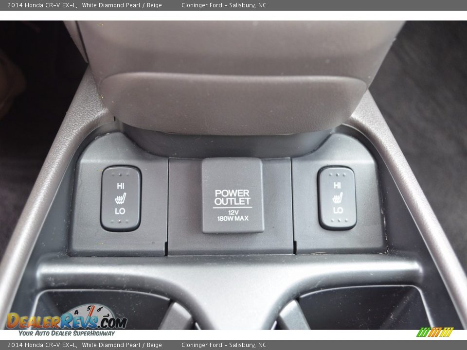 2014 Honda CR-V EX-L White Diamond Pearl / Beige Photo #20