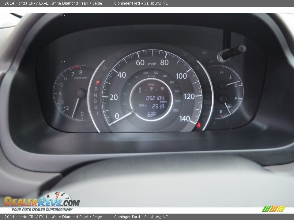 2014 Honda CR-V EX-L White Diamond Pearl / Beige Photo #23