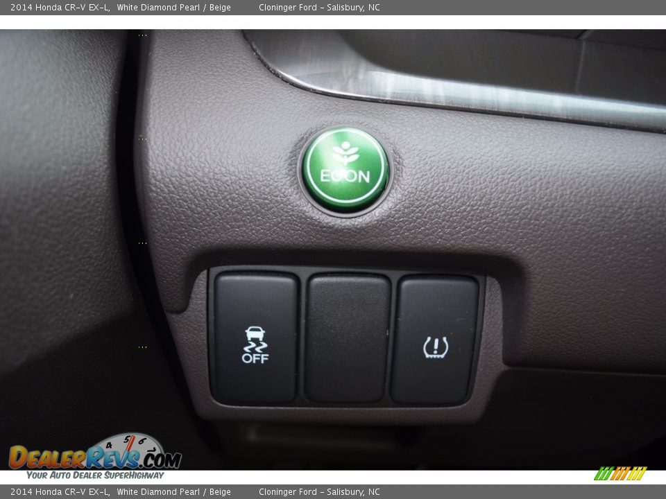 2014 Honda CR-V EX-L White Diamond Pearl / Beige Photo #24
