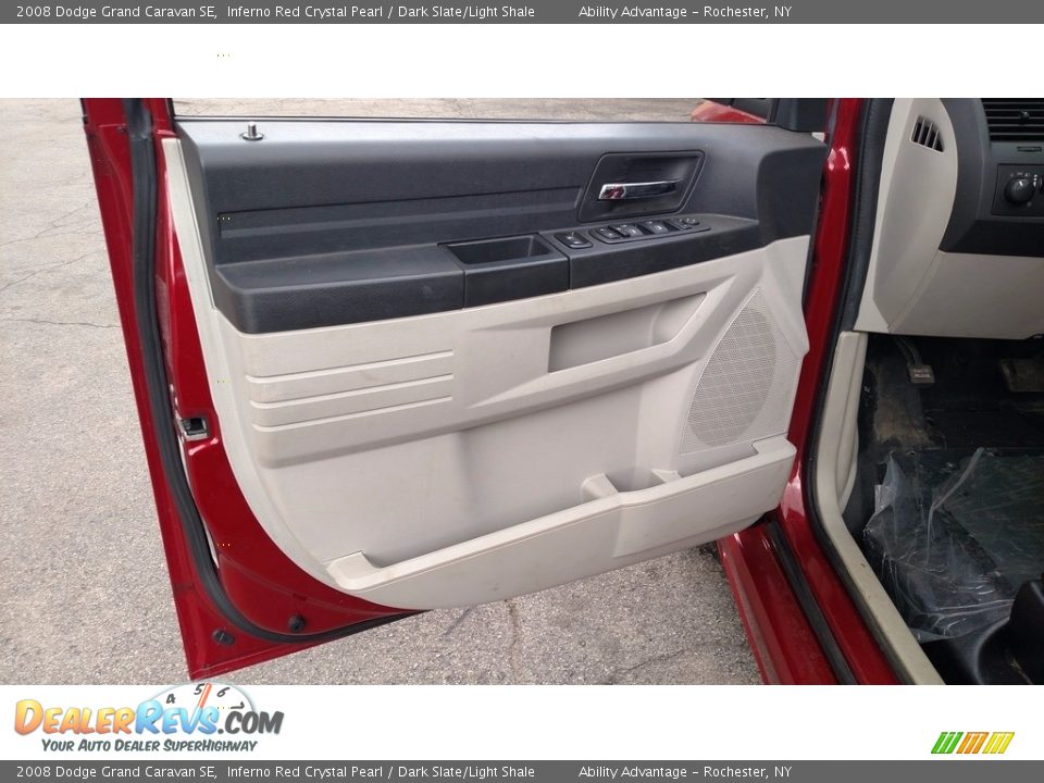 2008 Dodge Grand Caravan SE Inferno Red Crystal Pearl / Dark Slate/Light Shale Photo #25