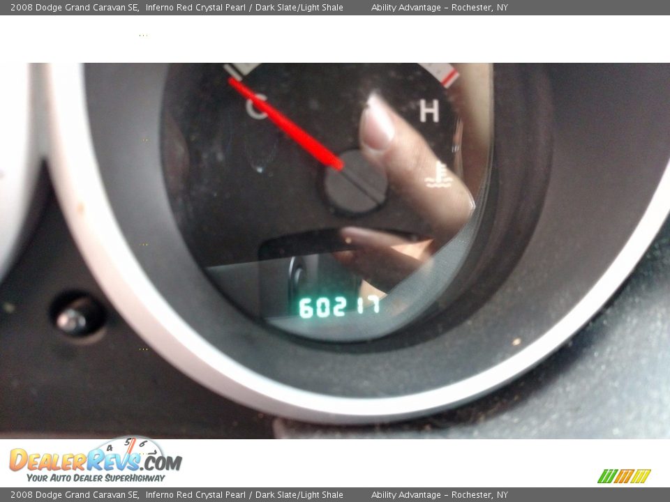 2008 Dodge Grand Caravan SE Inferno Red Crystal Pearl / Dark Slate/Light Shale Photo #29