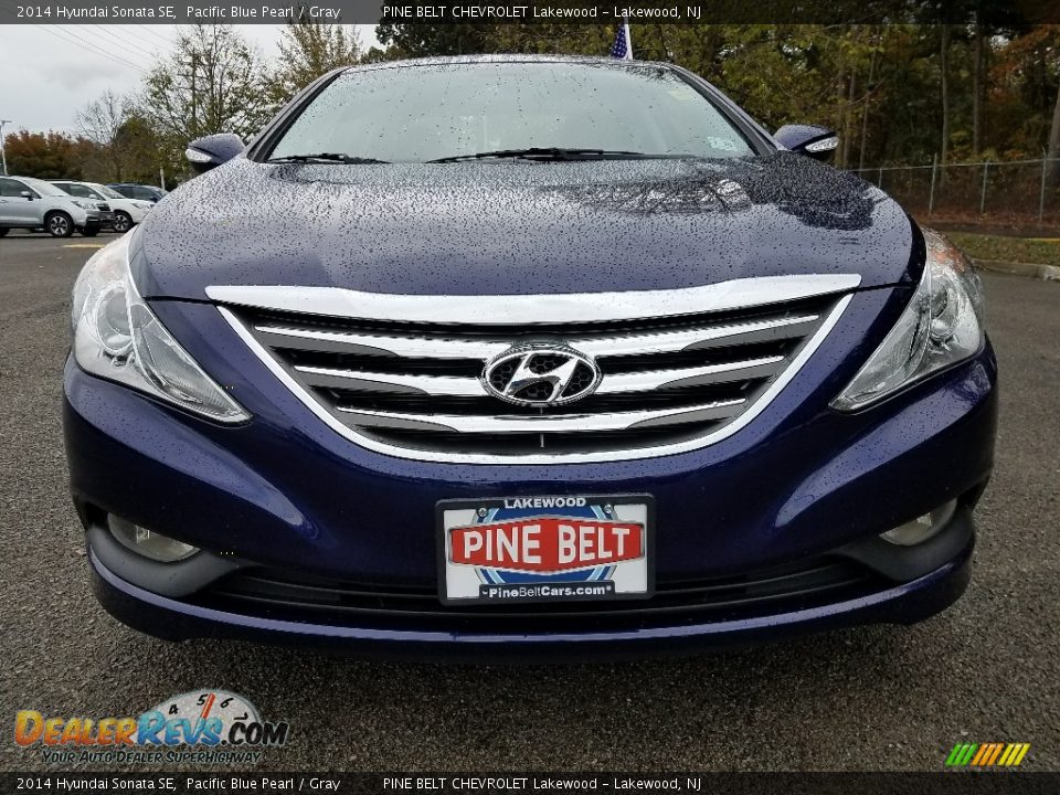 2014 Hyundai Sonata SE Pacific Blue Pearl / Gray Photo #2