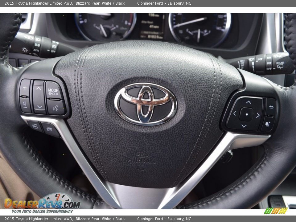2015 Toyota Highlander Limited AWD Blizzard Pearl White / Black Photo #26