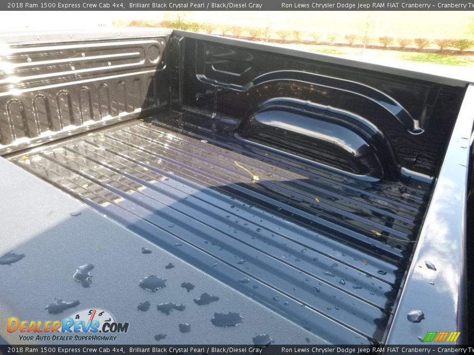 2018 Ram 1500 Express Crew Cab 4x4 Brilliant Black Crystal Pearl / Black/Diesel Gray Photo #6