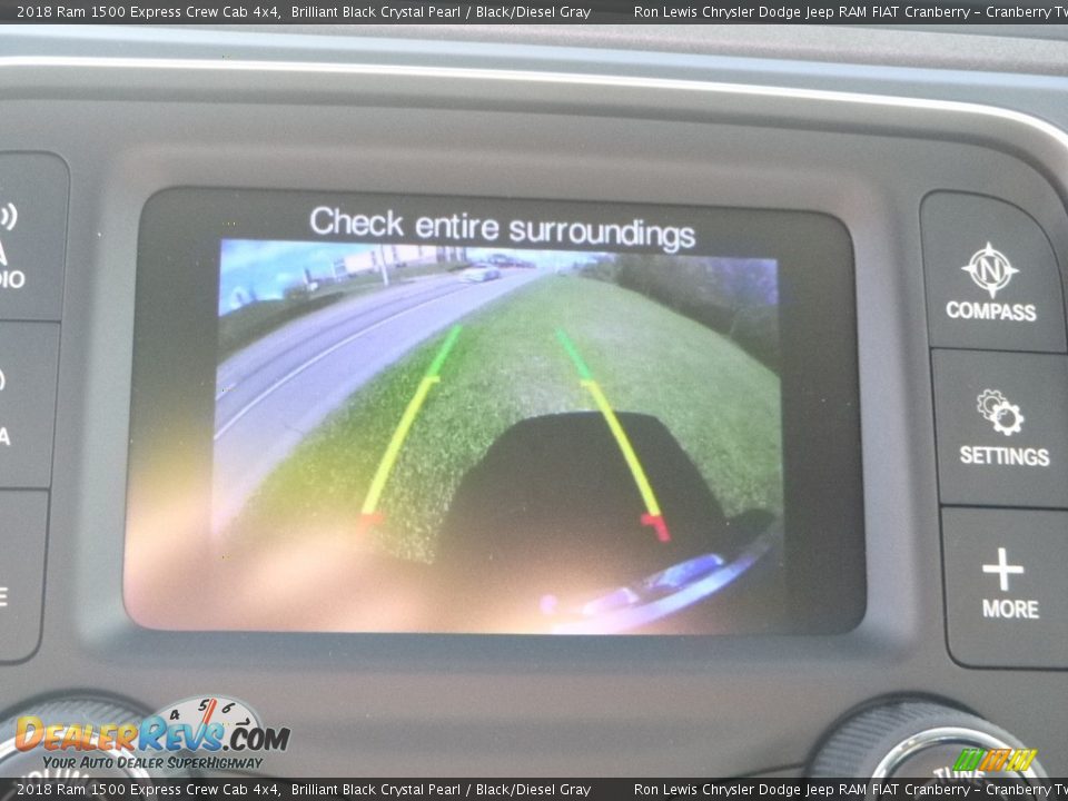 2018 Ram 1500 Express Crew Cab 4x4 Brilliant Black Crystal Pearl / Black/Diesel Gray Photo #17