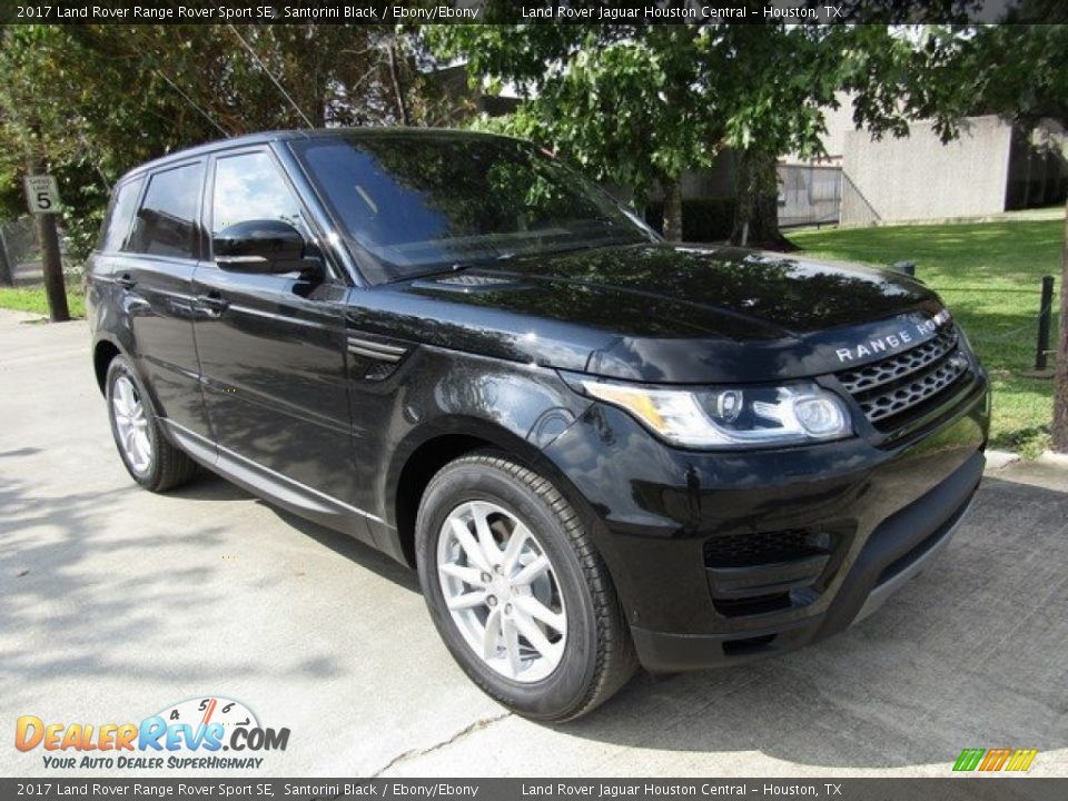 2017 Land Rover Range Rover Sport SE Santorini Black / Ebony/Ebony Photo #2