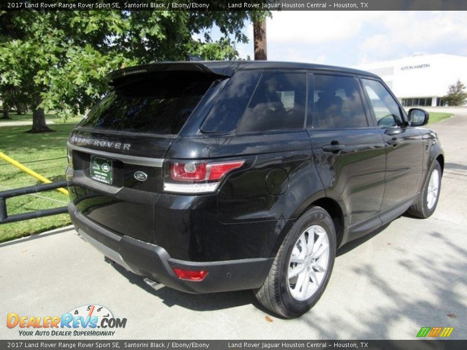 2017 Land Rover Range Rover Sport SE Santorini Black / Ebony/Ebony Photo #7