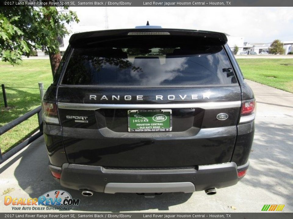 2017 Land Rover Range Rover Sport SE Santorini Black / Ebony/Ebony Photo #8