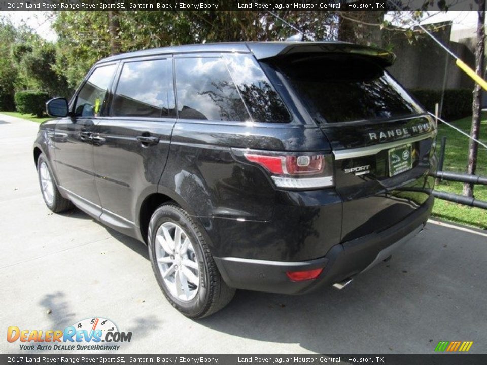 2017 Land Rover Range Rover Sport SE Santorini Black / Ebony/Ebony Photo #12