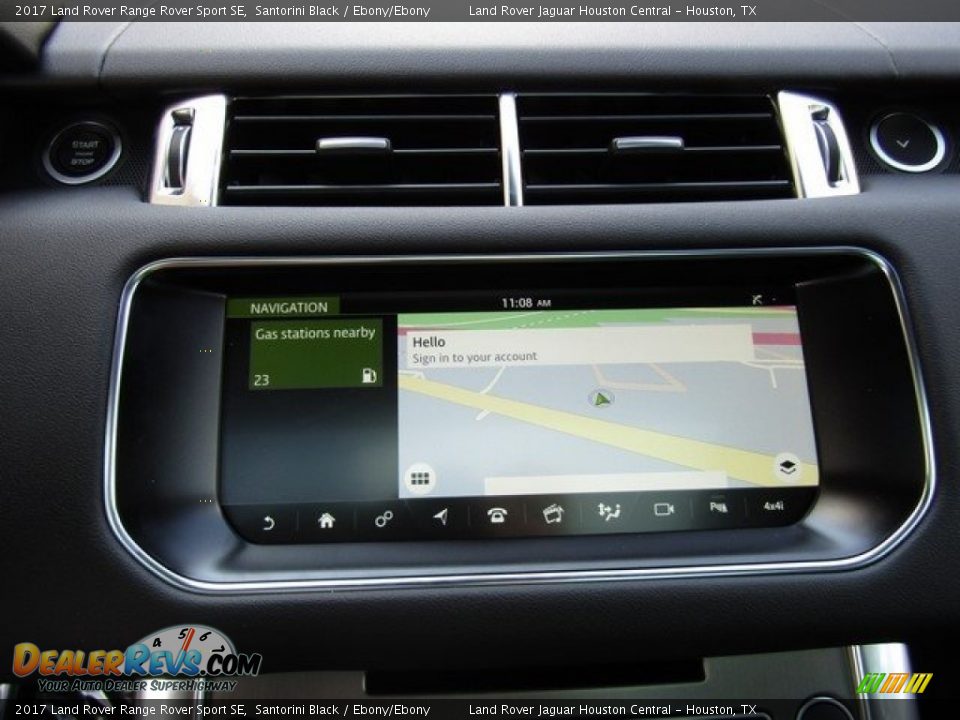 2017 Land Rover Range Rover Sport SE Santorini Black / Ebony/Ebony Photo #20