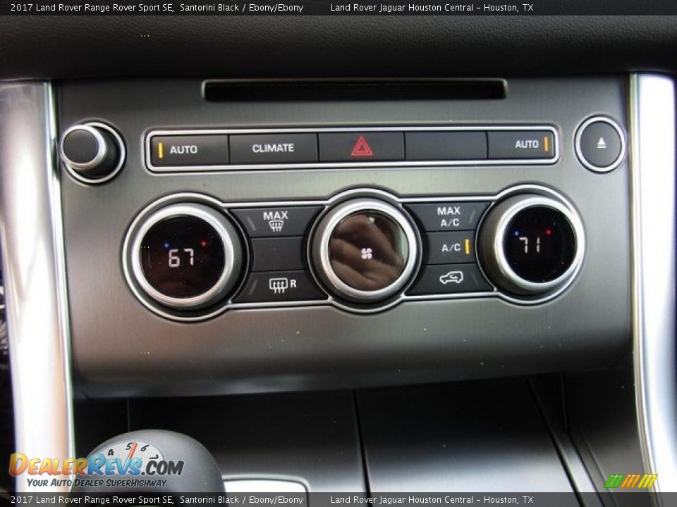 2017 Land Rover Range Rover Sport SE Santorini Black / Ebony/Ebony Photo #22