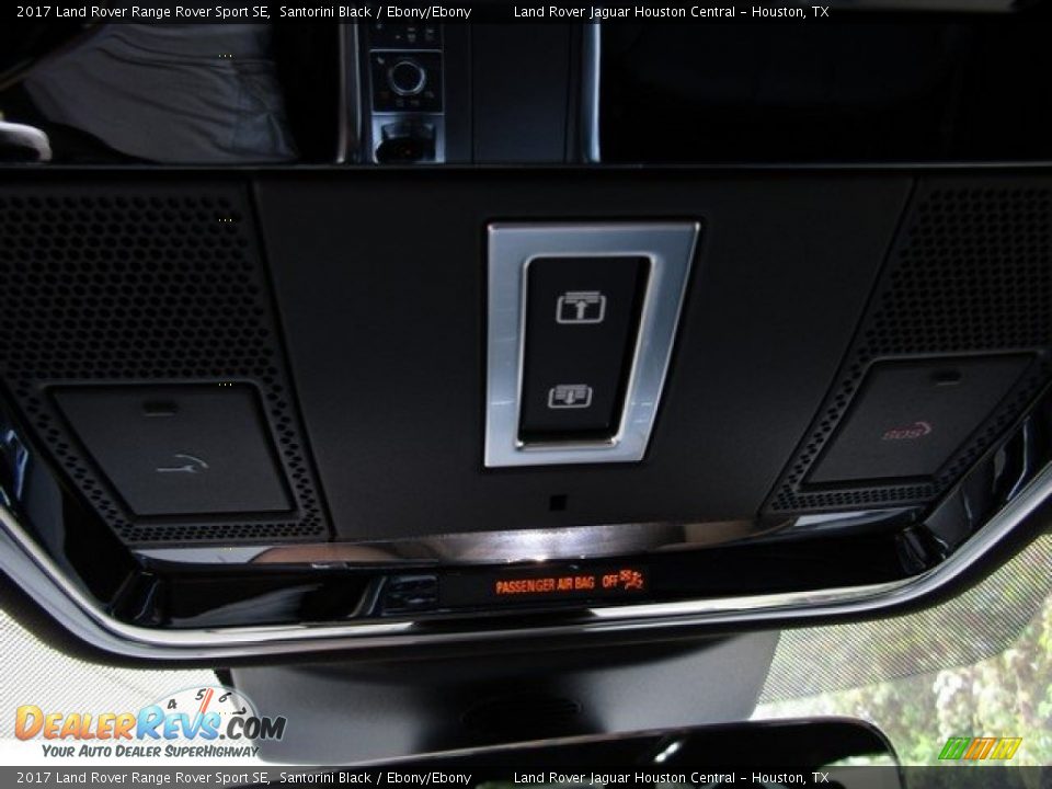 2017 Land Rover Range Rover Sport SE Santorini Black / Ebony/Ebony Photo #23
