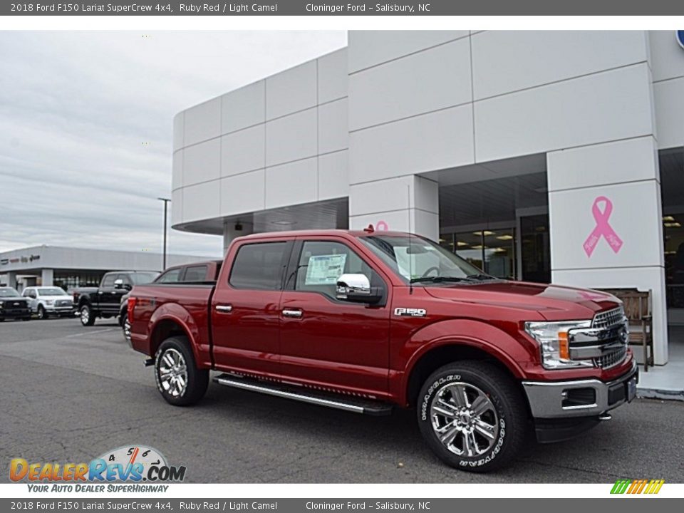 2018 Ford F150 Lariat SuperCrew 4x4 Ruby Red / Light Camel Photo #1