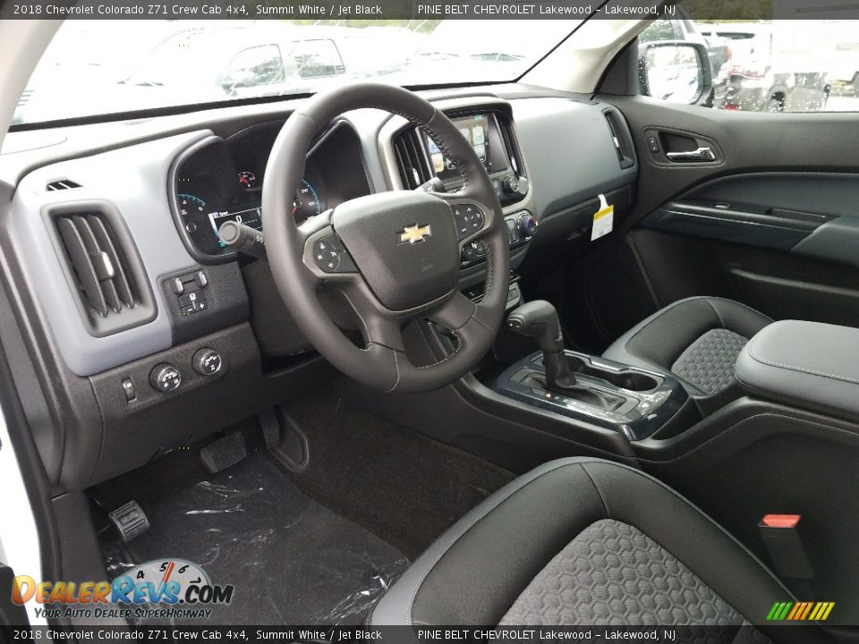 Jet Black Interior - 2018 Chevrolet Colorado Z71 Crew Cab 4x4 Photo #7