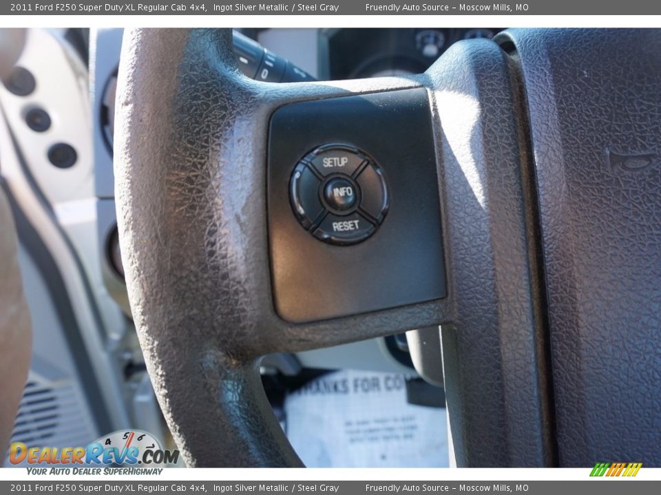 2011 Ford F250 Super Duty XL Regular Cab 4x4 Ingot Silver Metallic / Steel Gray Photo #28