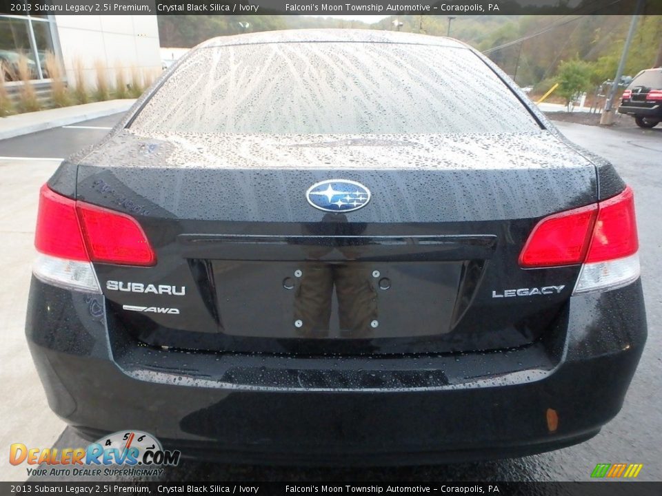 2013 Subaru Legacy 2.5i Premium Crystal Black Silica / Ivory Photo #3