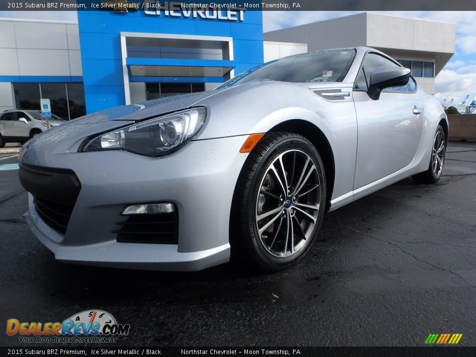 2015 Subaru BRZ Premium Ice Silver Metallic / Black Photo #2