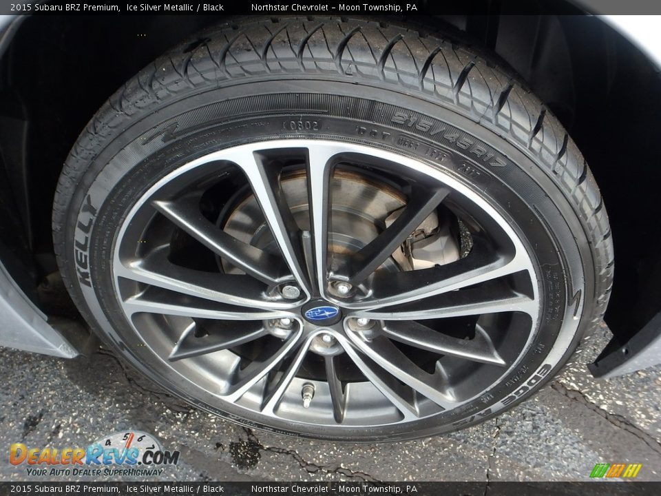 2015 Subaru BRZ Premium Ice Silver Metallic / Black Photo #5