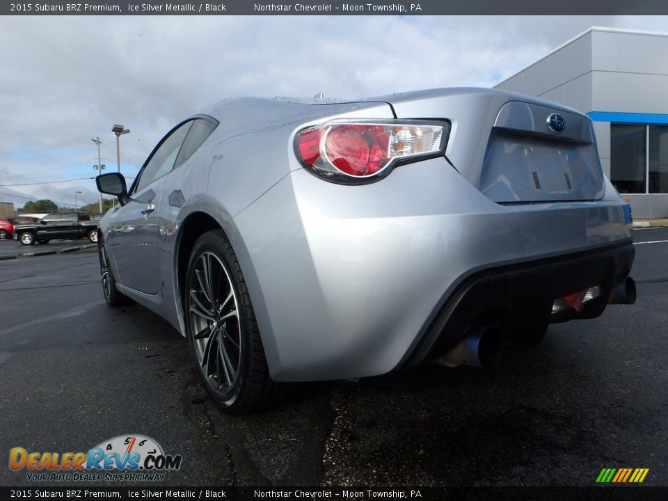 2015 Subaru BRZ Premium Ice Silver Metallic / Black Photo #7