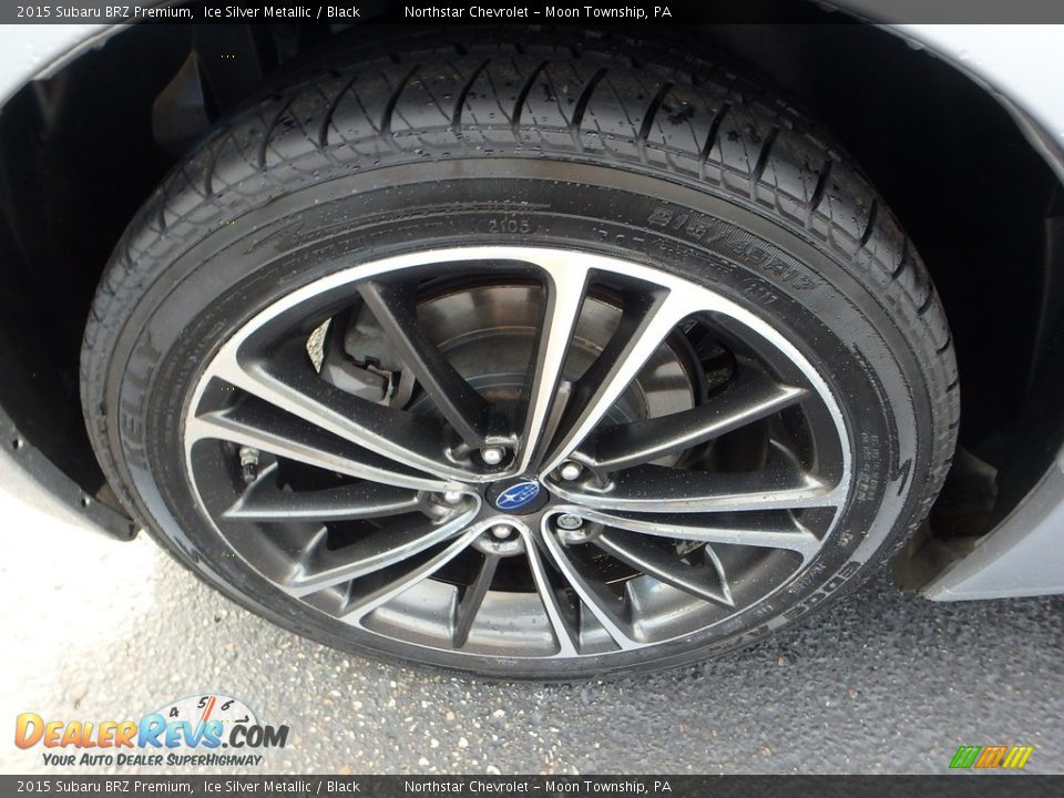 2015 Subaru BRZ Premium Ice Silver Metallic / Black Photo #11