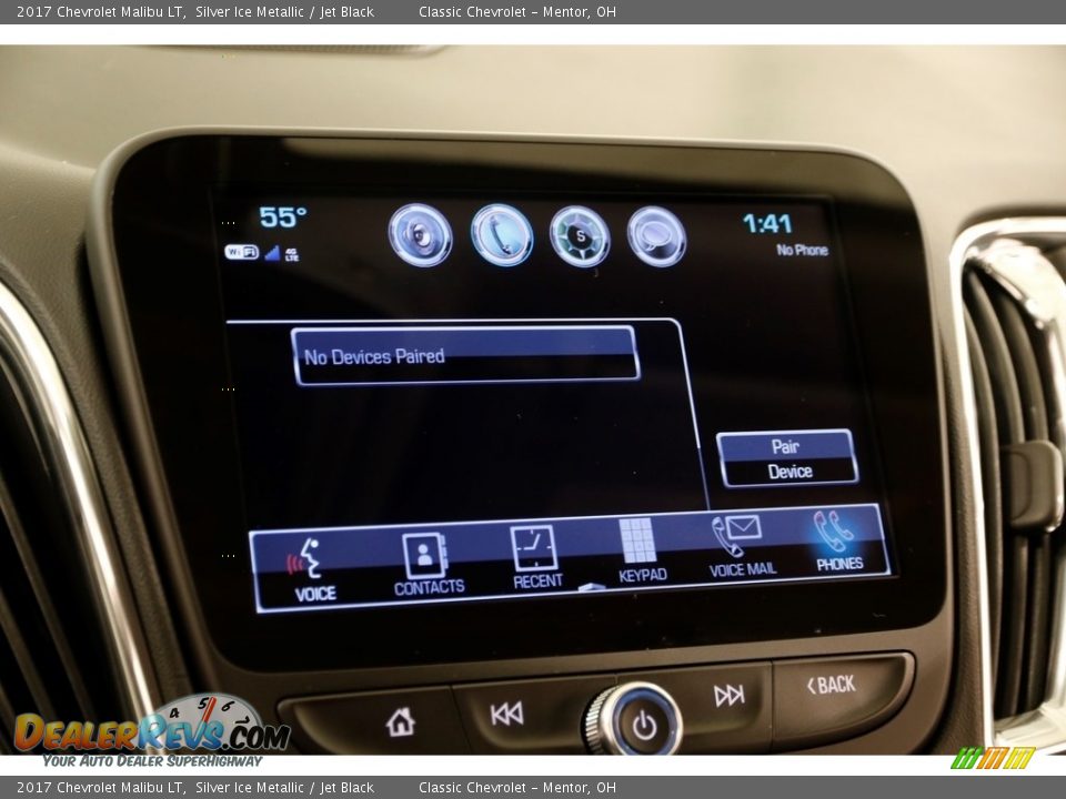 2017 Chevrolet Malibu LT Silver Ice Metallic / Jet Black Photo #12