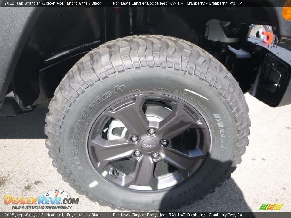 2018 Jeep Wrangler Rubicon 4x4 Bright White / Black Photo #9